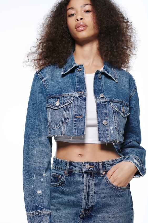 CROPPED DENIM JACKET
