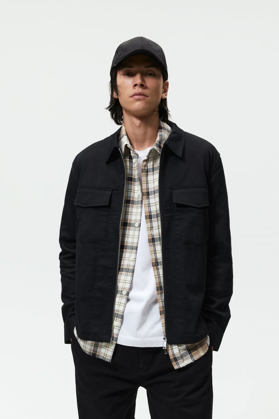 ZIPPERED OVERSHIRT