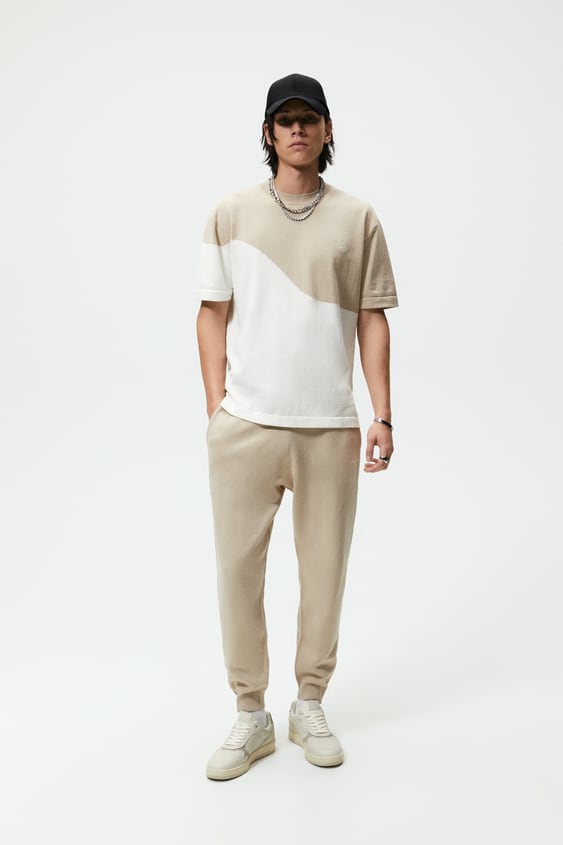COLORBLOCK KNIT T-SHIRT