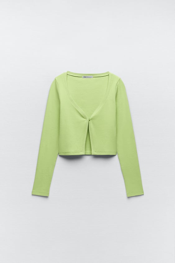 RIBBED CARDIGAN