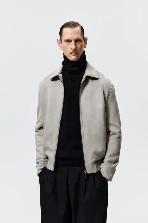 FAUX SUEDE JACKET