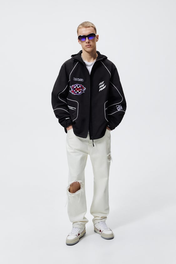PATCH HOODED JACKET