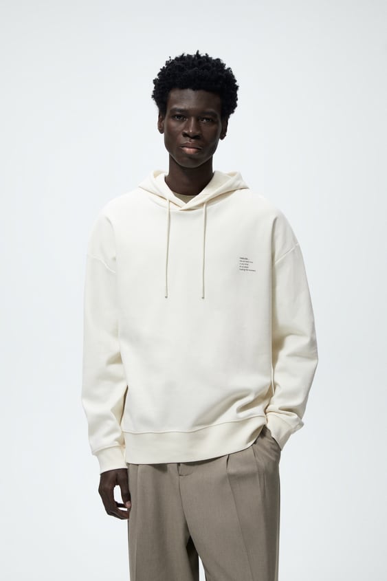 TEXT PRINT SWEATSHIRT