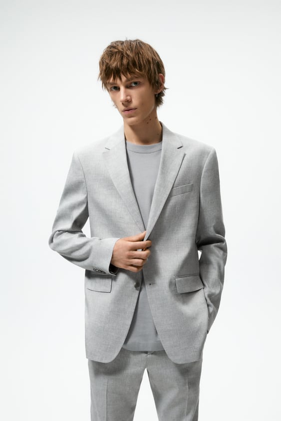 LINEN BLEND SUIT JACKET