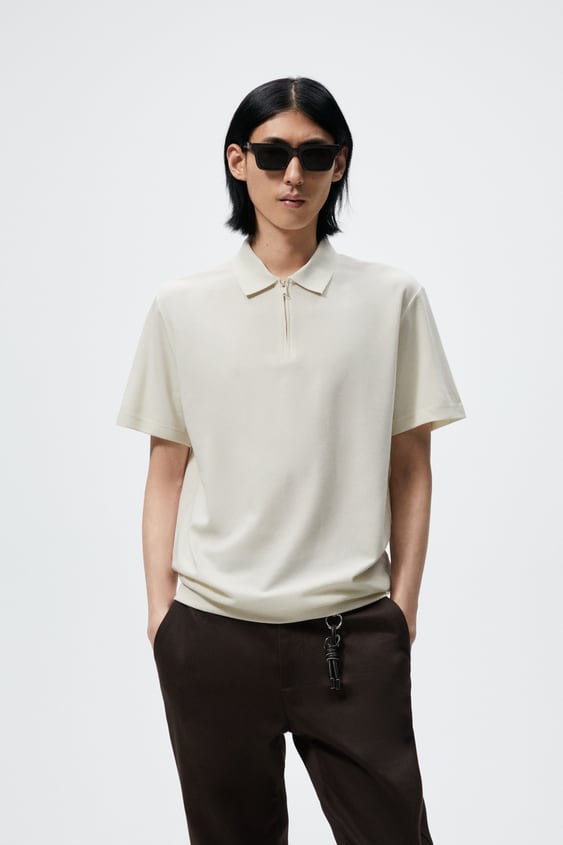 ZIP POLO SHIRT