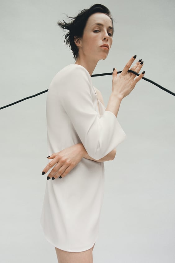 SHORT ASYMMETRICAL DRESS