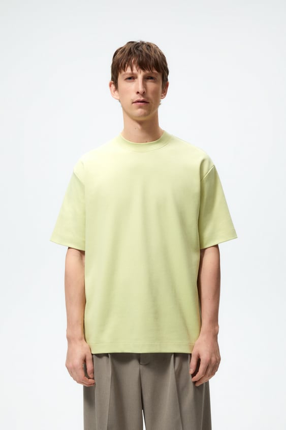 RIB COLLAR T-SHIRT