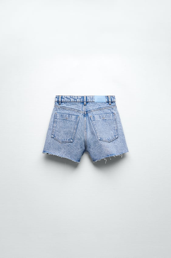 BUTTONED DENIM SKIRT