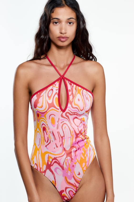 JACQUARD BODYSUIT