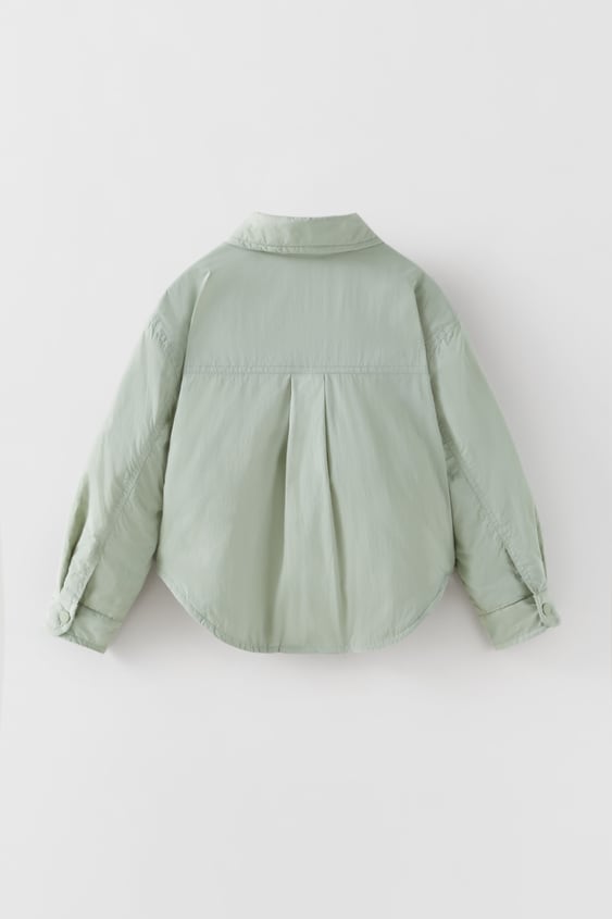 QUILTED NYLON OVERSHIRT