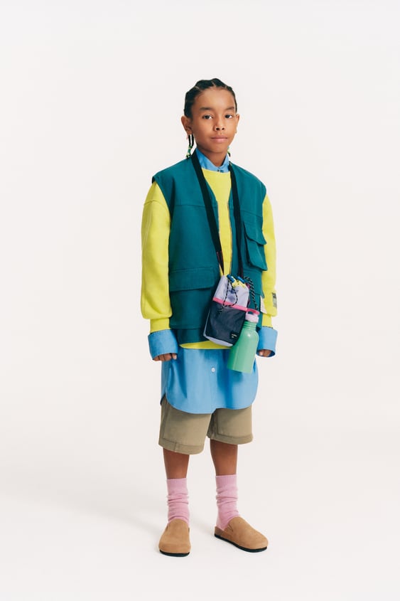 COMBINATION NYLON SWEATSHIRT