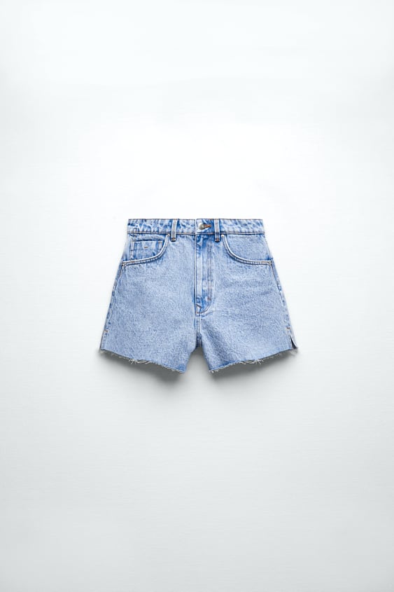 BUTTONED DENIM SKIRT
