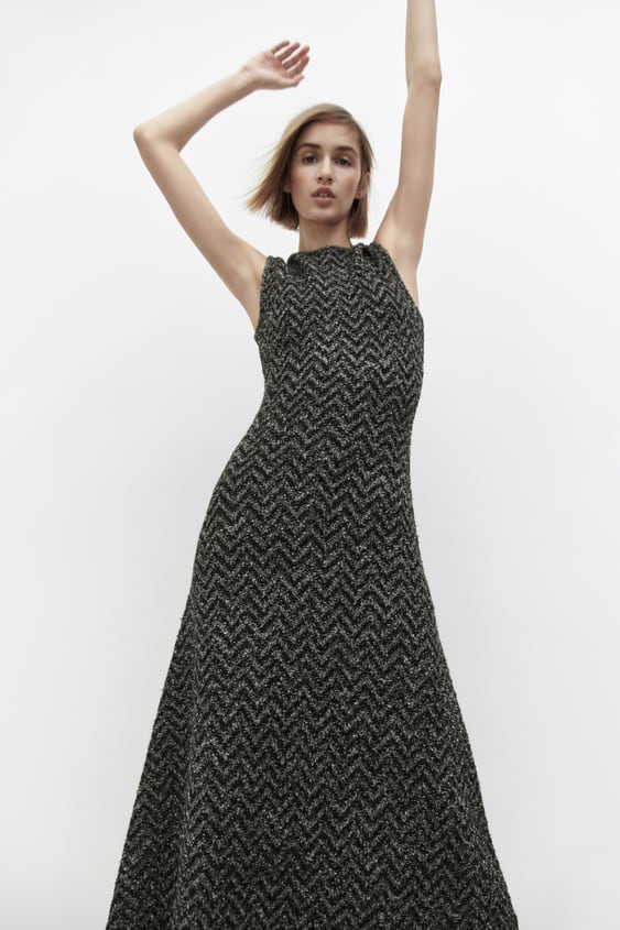 JACQUARD KNIT DRESS