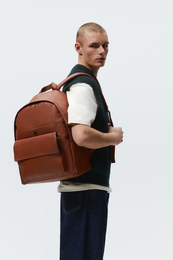 RUBBERIZED CANVAS BACKPACK