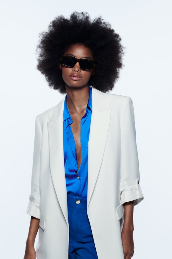 BLAZER WITH ROLLED-UP SLEEVES