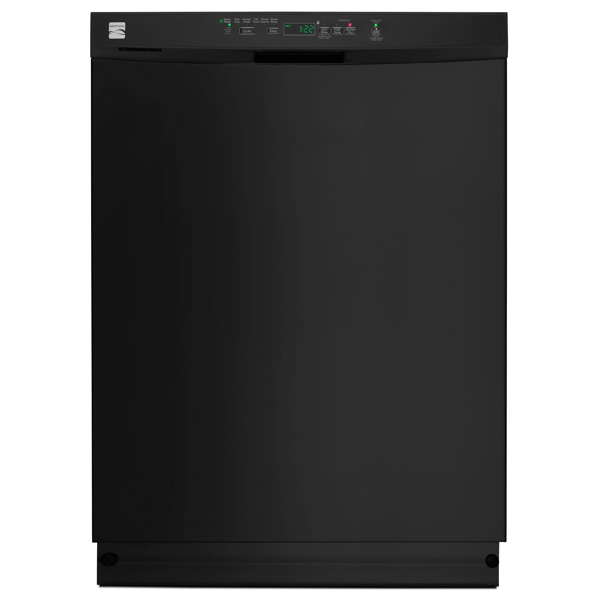 Kenmore 13099 24x22 Built-in Dishwasher w/ PowerWave Spray Arm - Black