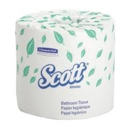 Kimberly Clark Scott Toilet Tissue, Standard Roll,4x4.1 inch, 2ply, 550 Sheets-Case of 80 4460