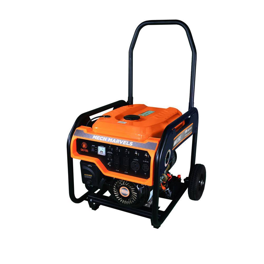 Mech Marvels 7,500-Watt Push Button Gasoline Electric Start Portable Power Generator MM9350E