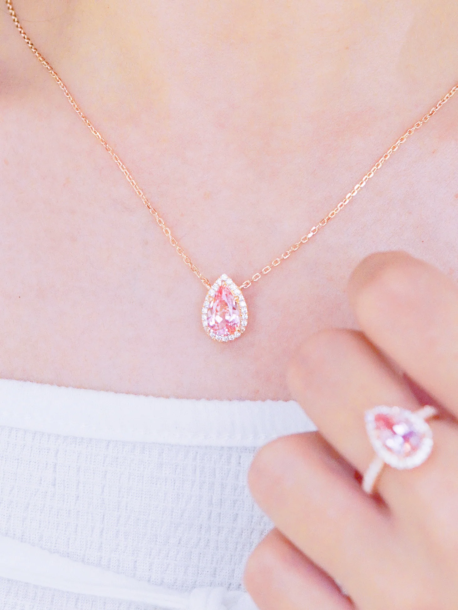 LAFIT��Unicorn Tears - Necklace �ȷ�ɫˮ��Ħ��ʯ�i�