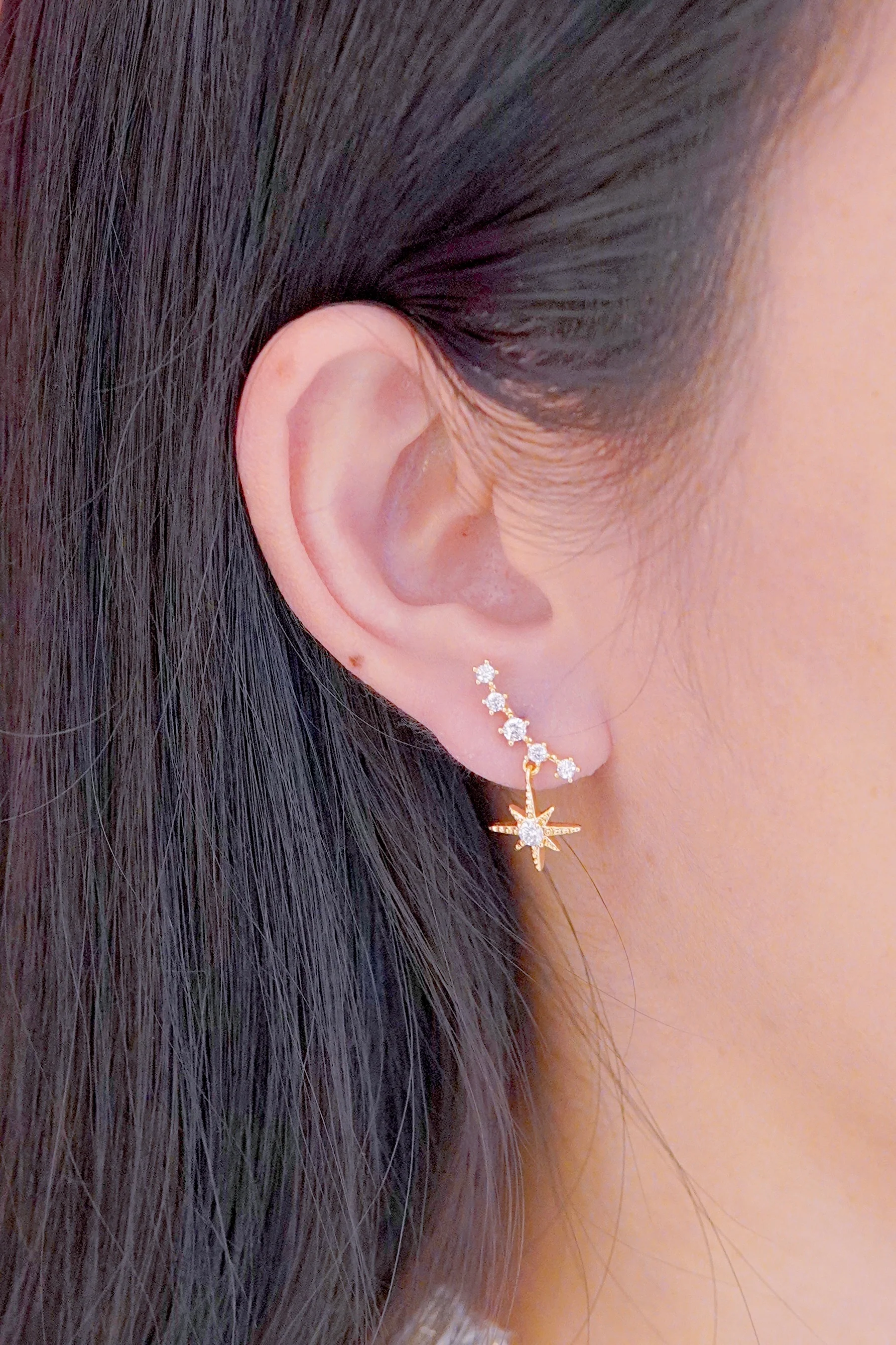 LAFIT �� The Shooting Star- Earrings ���|���@�Wʯ���h