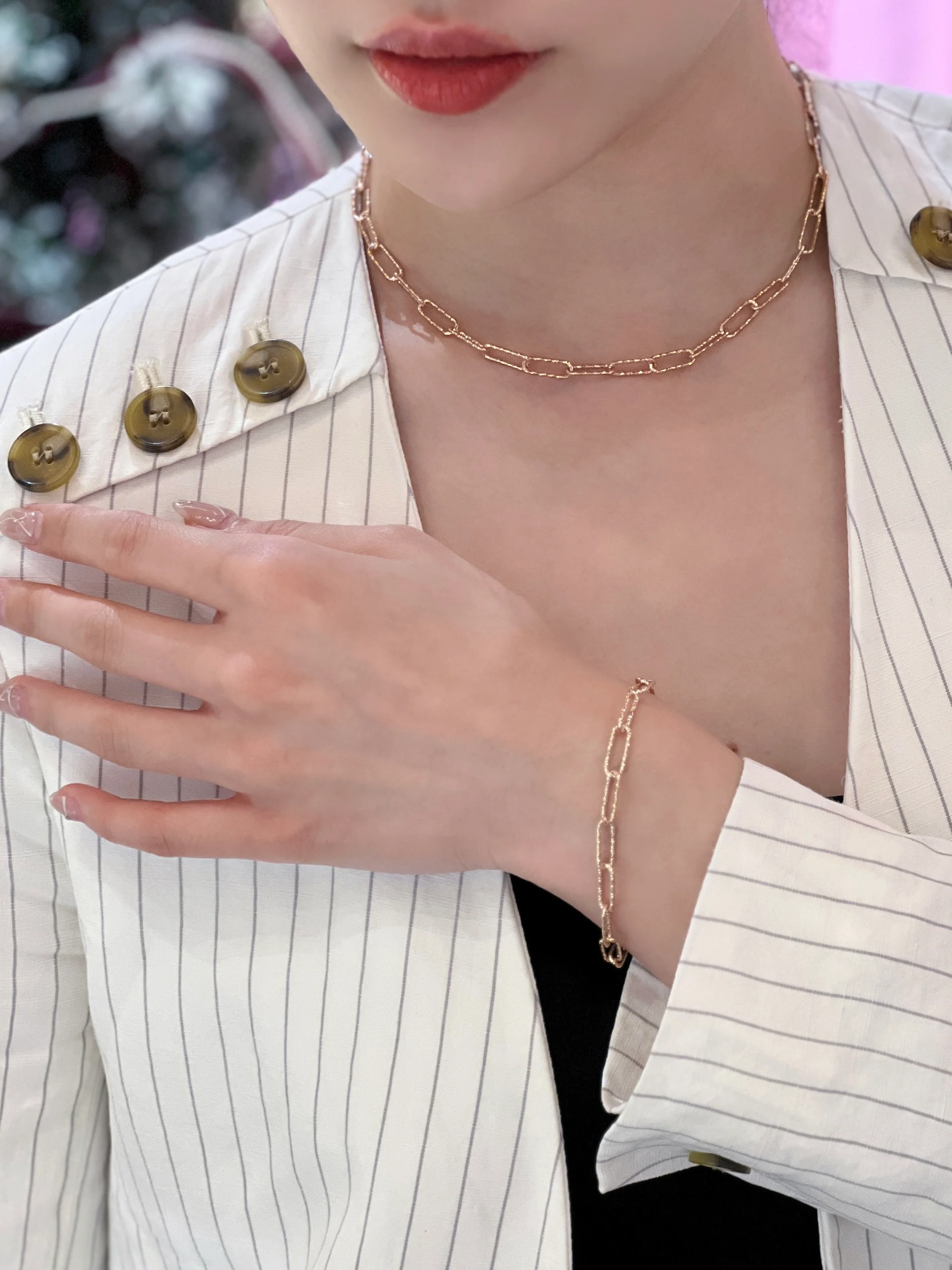 LAFIT· Memory Chain - Gift Set 意大利系列首飾套�?Necklace & Bracelet)