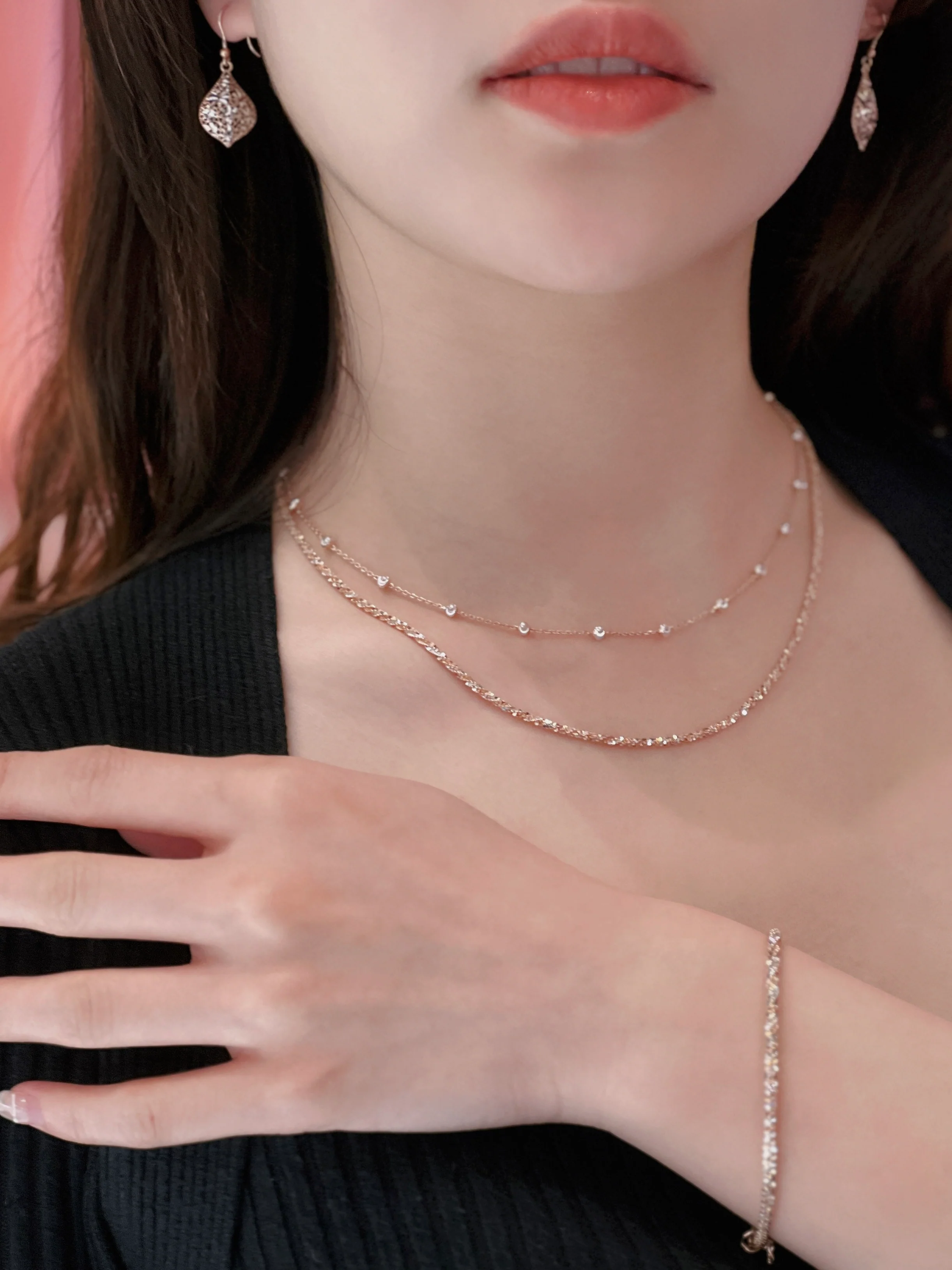 LAFIT·Snowflake - Gift Set 意大利系列首飾套�?Necklace & Bracelet)