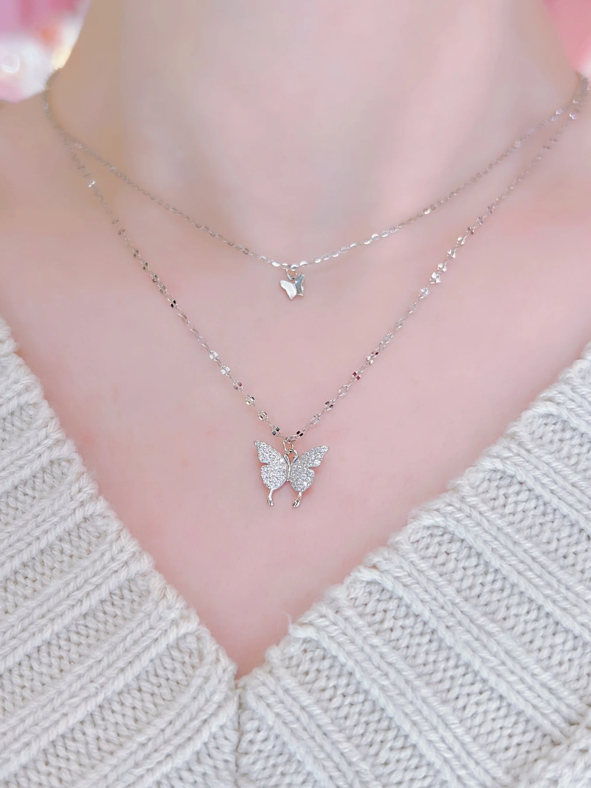 LAFIT�� Flying Butterfly - Necklace ������w�������p���i�