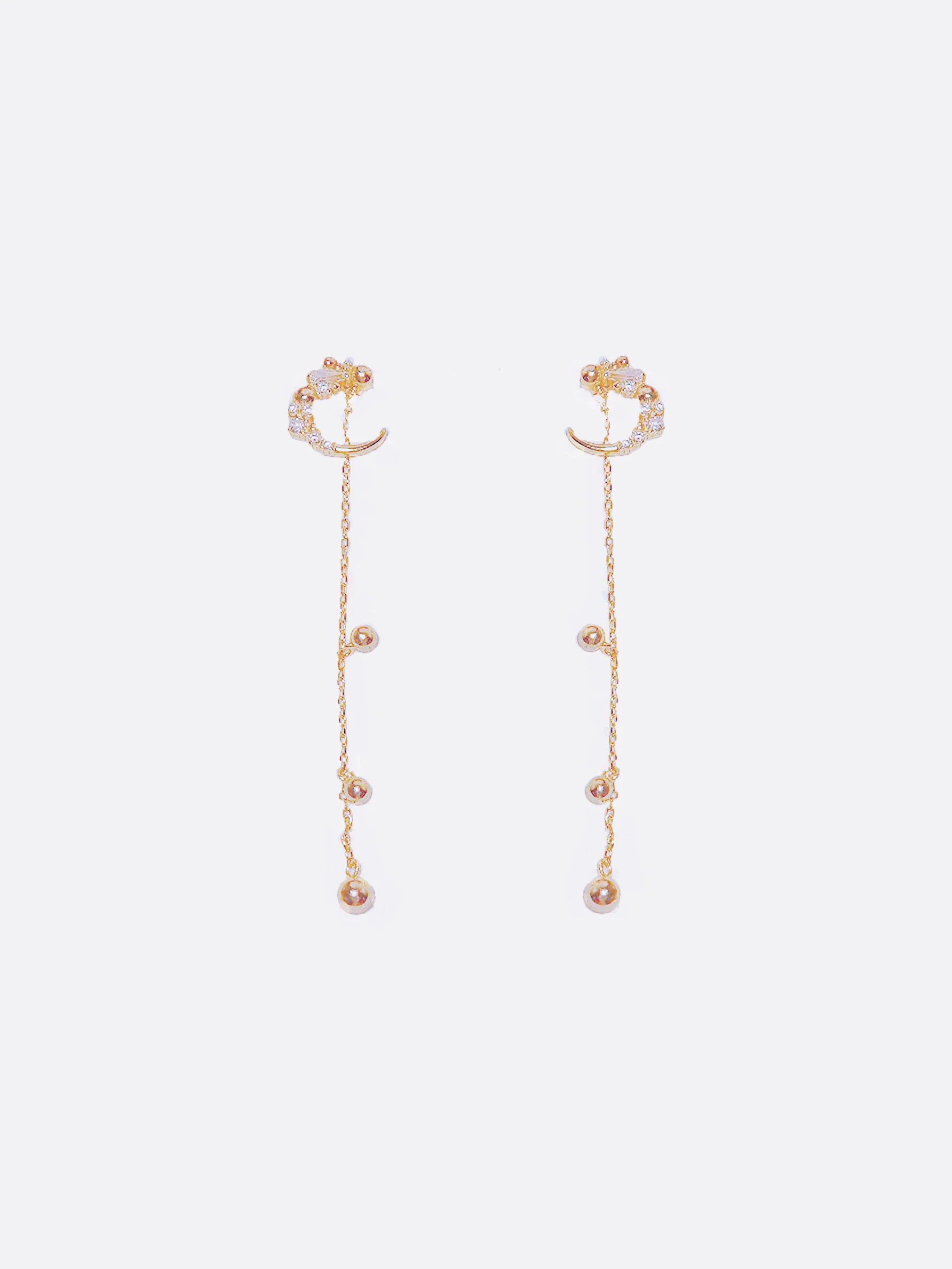 LAFIT �� Moon Fairy - Earrings ���������L����h