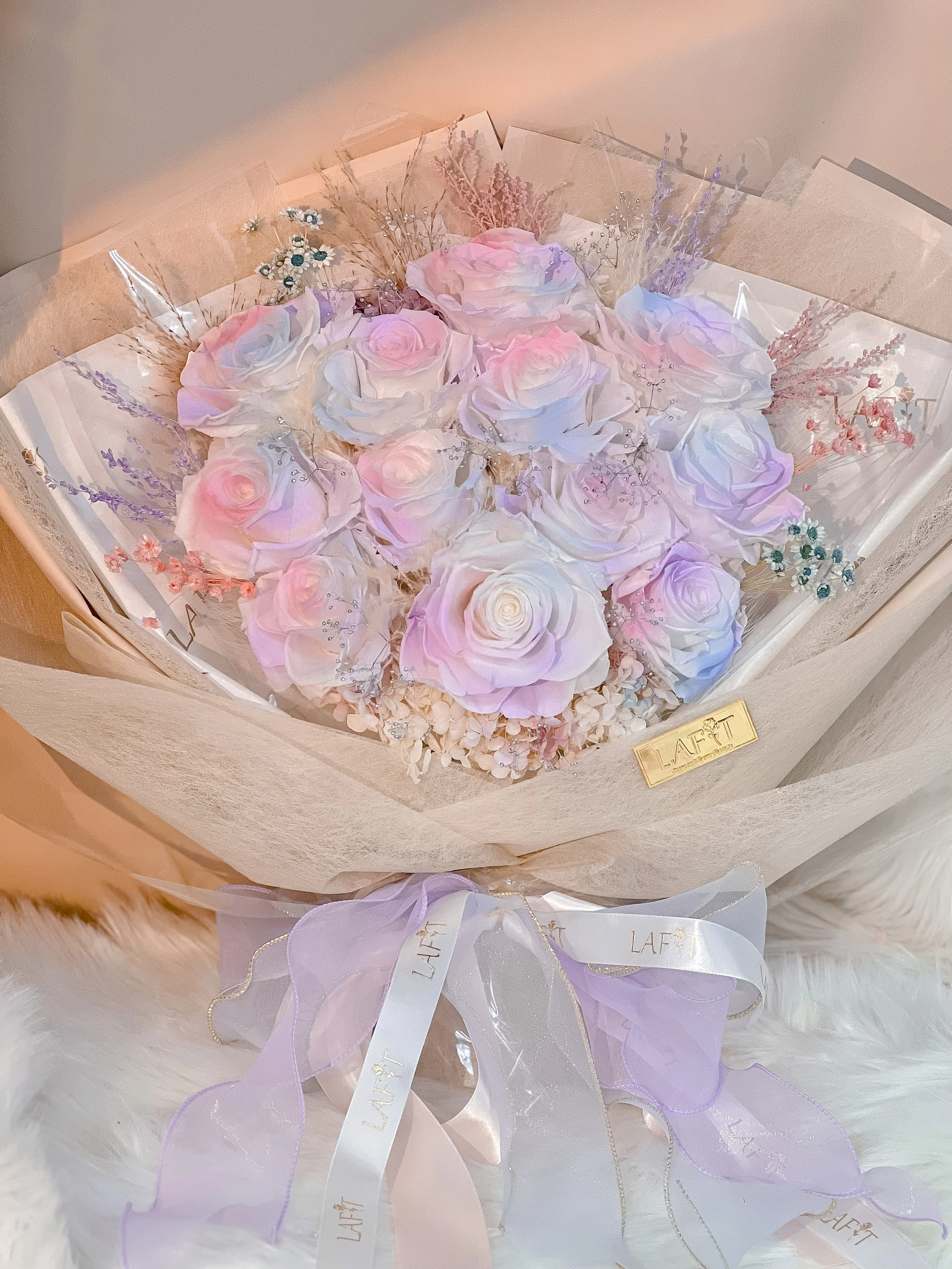 LAFIT夢幻漸變永生花束 �?Unicorn系列 (Sparkle like a Unicorn)