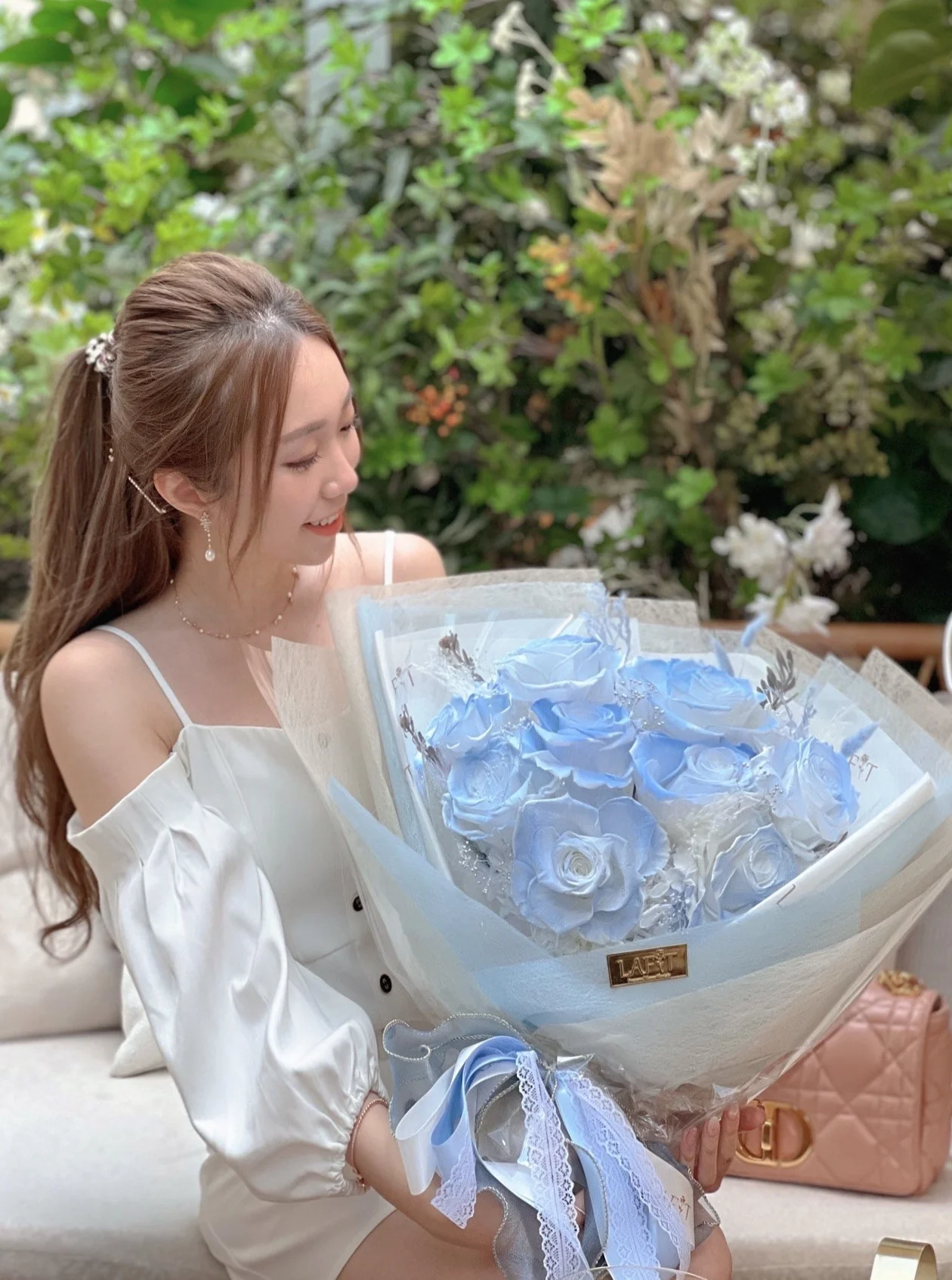 LAFIT夢幻浪漫永生花束 �?The Romance Express系列 (Love kiss in Santorini)