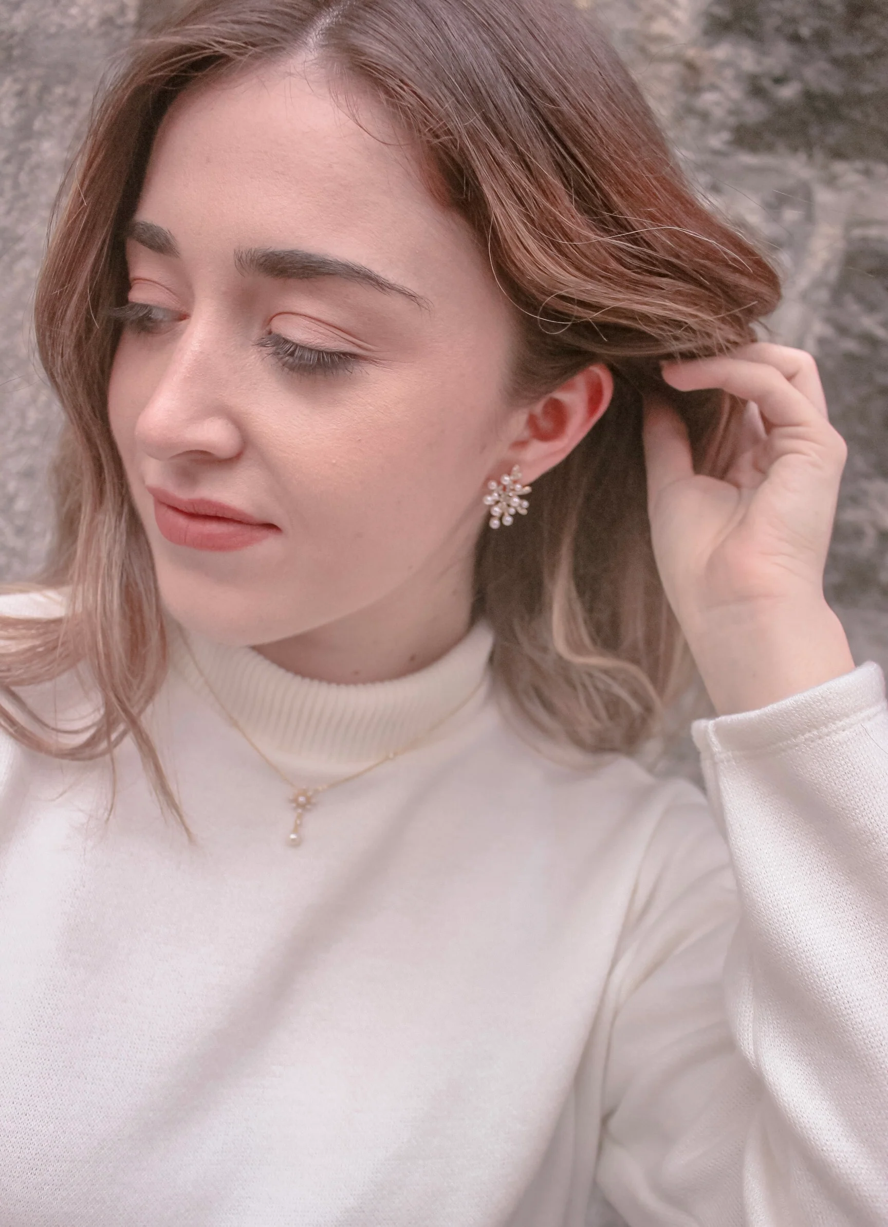 LAFIT Snowy Fairyland - Earrings ѩ��ͯԒ��¹�Ƕ��h