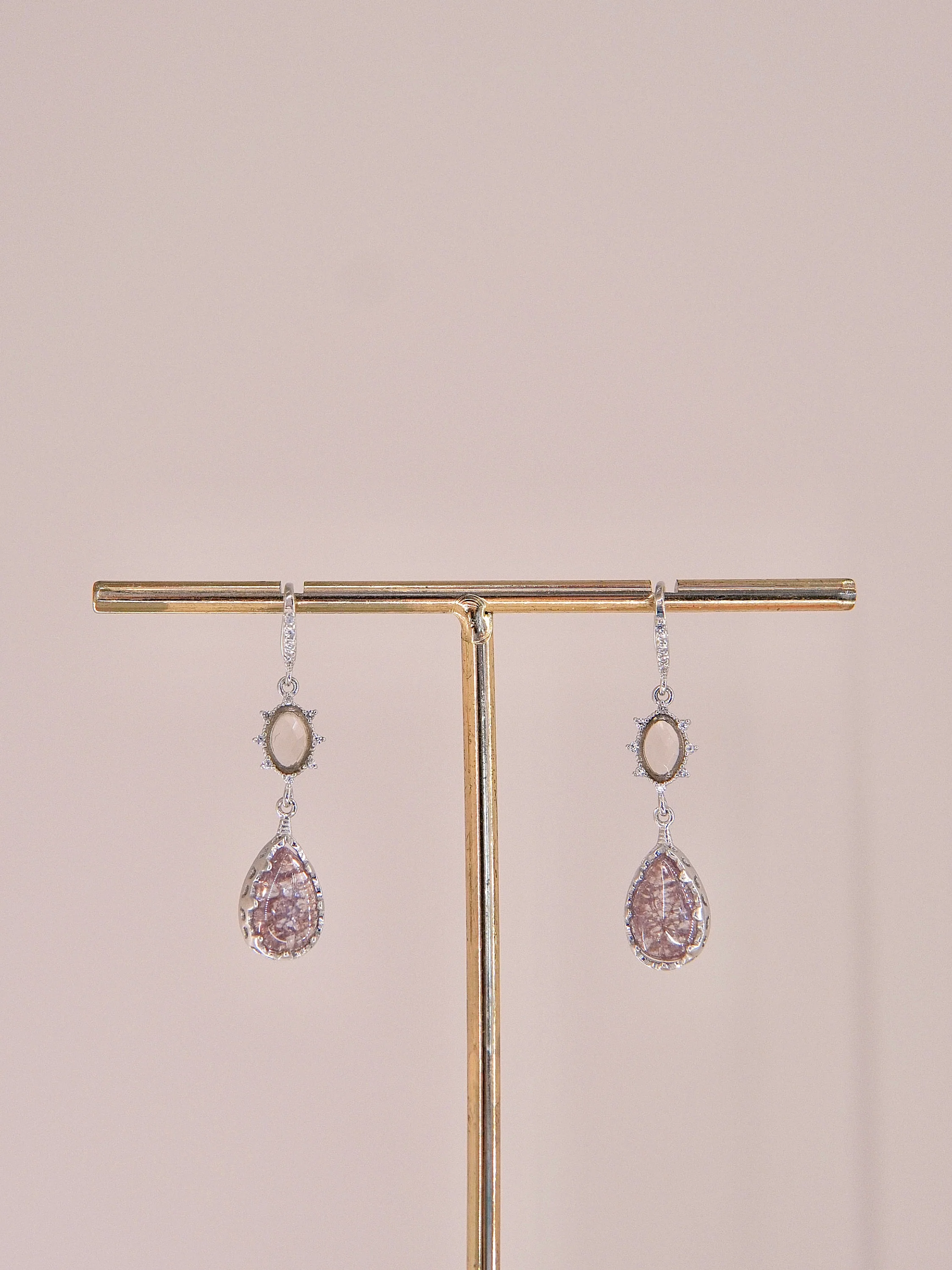 LAFIT �� Pink Melody - Earrings ���|���ŷ��ی�ʯ���h