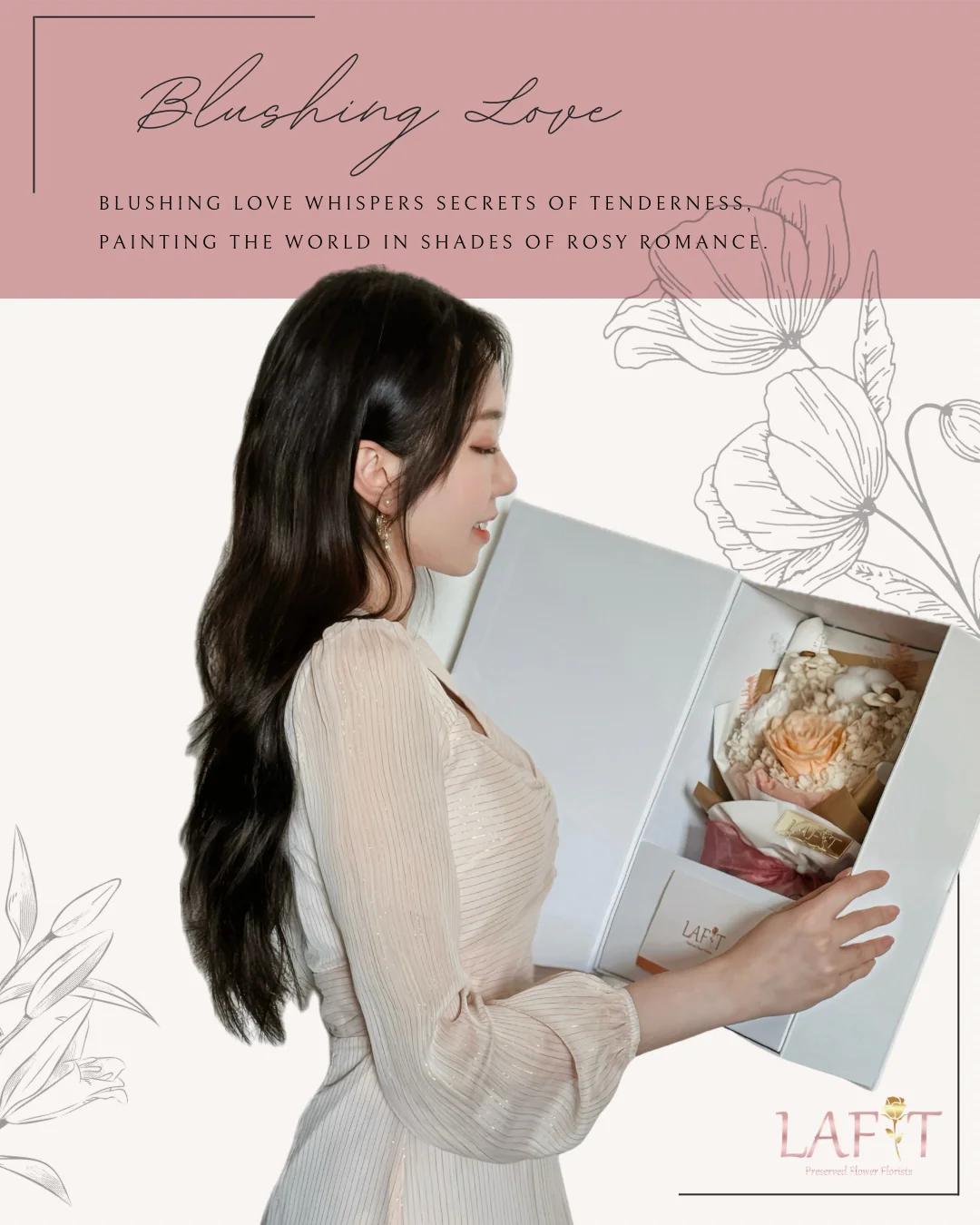 2024限定�?· LAFIT花束童話書禮�?· Blushing Love - Pale Peach