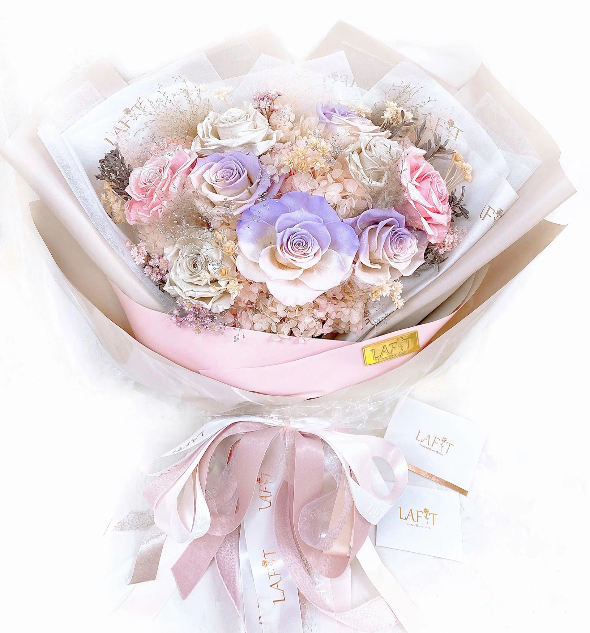 LAFIT夢幻漸變永生花束 �?Perfect like You