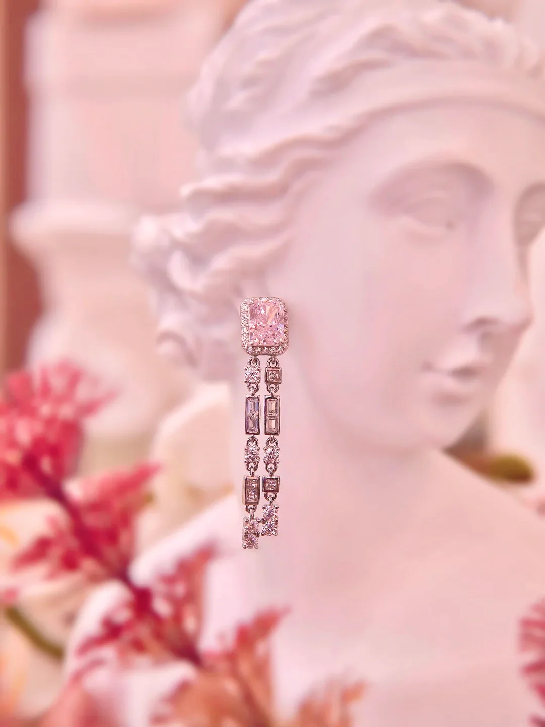 LAFIT �� Sakura Beauty - Earrings ����֮���ѻ��ی�ʯ�L�Ͷ��h