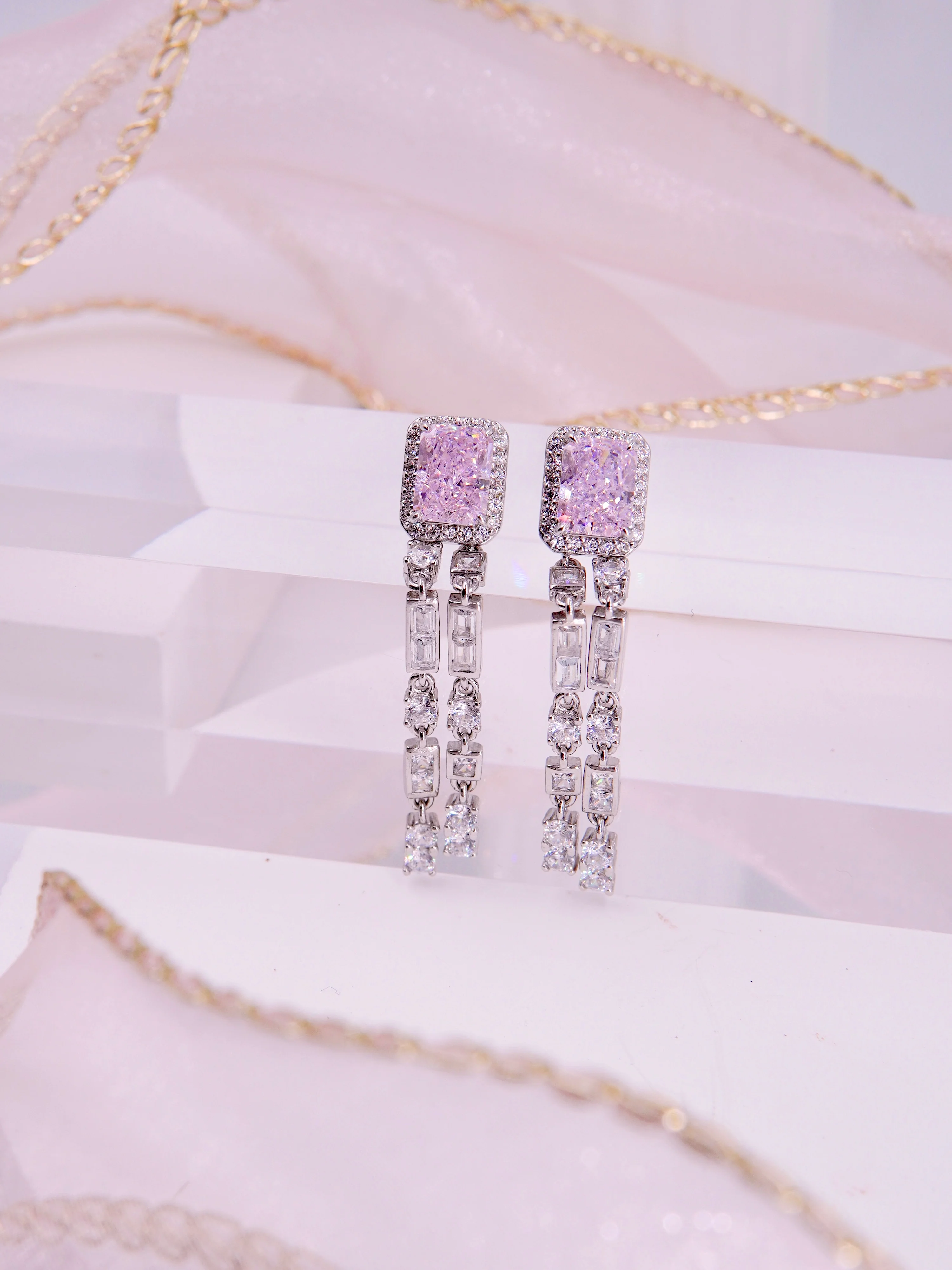 LAFIT �� Sakura Beauty - Earrings ����֮���ѻ��ی�ʯ�L�Ͷ��h