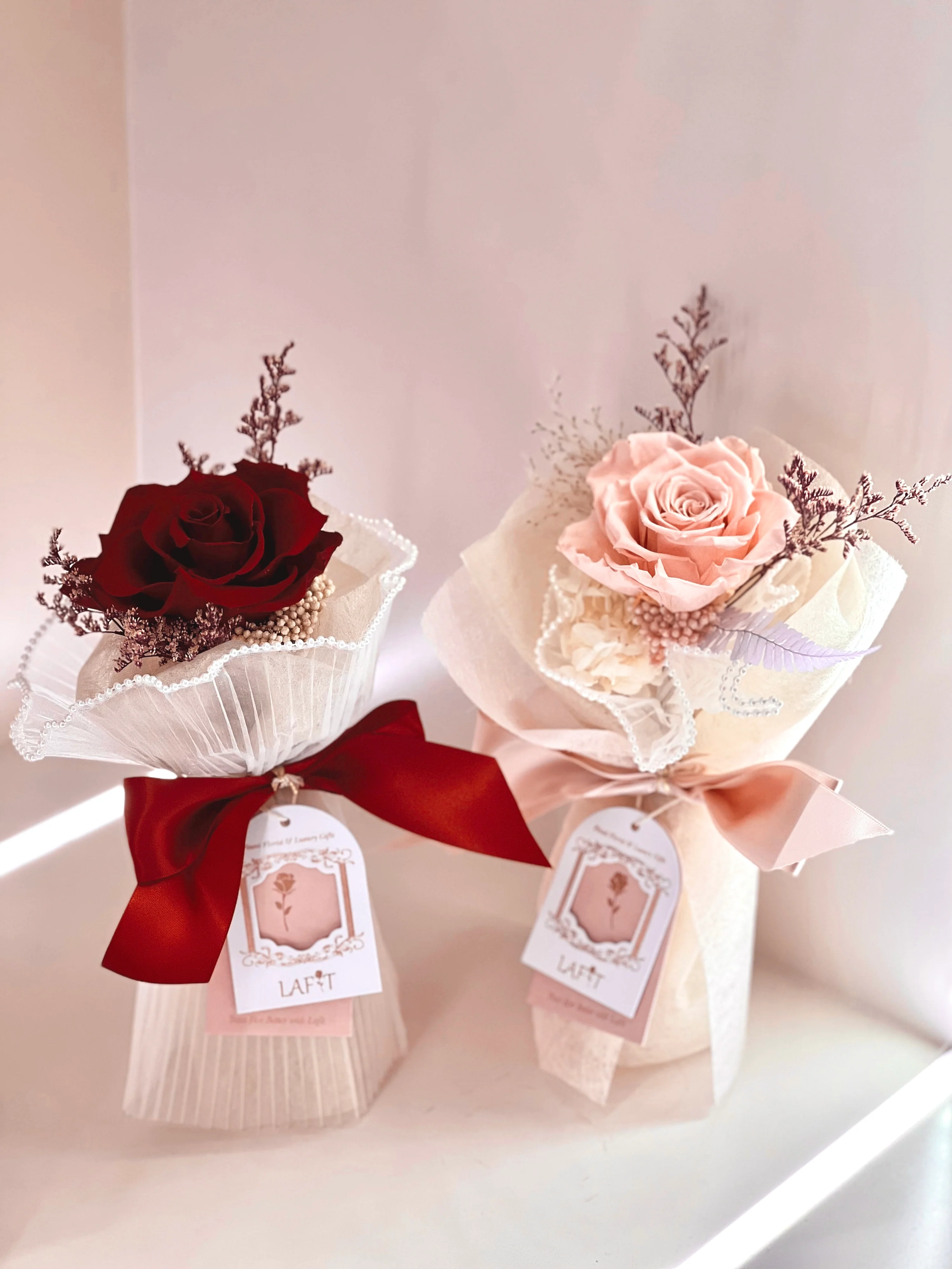 LAFIT 奢華經典花束 · BABY LOVE - Rosy Red