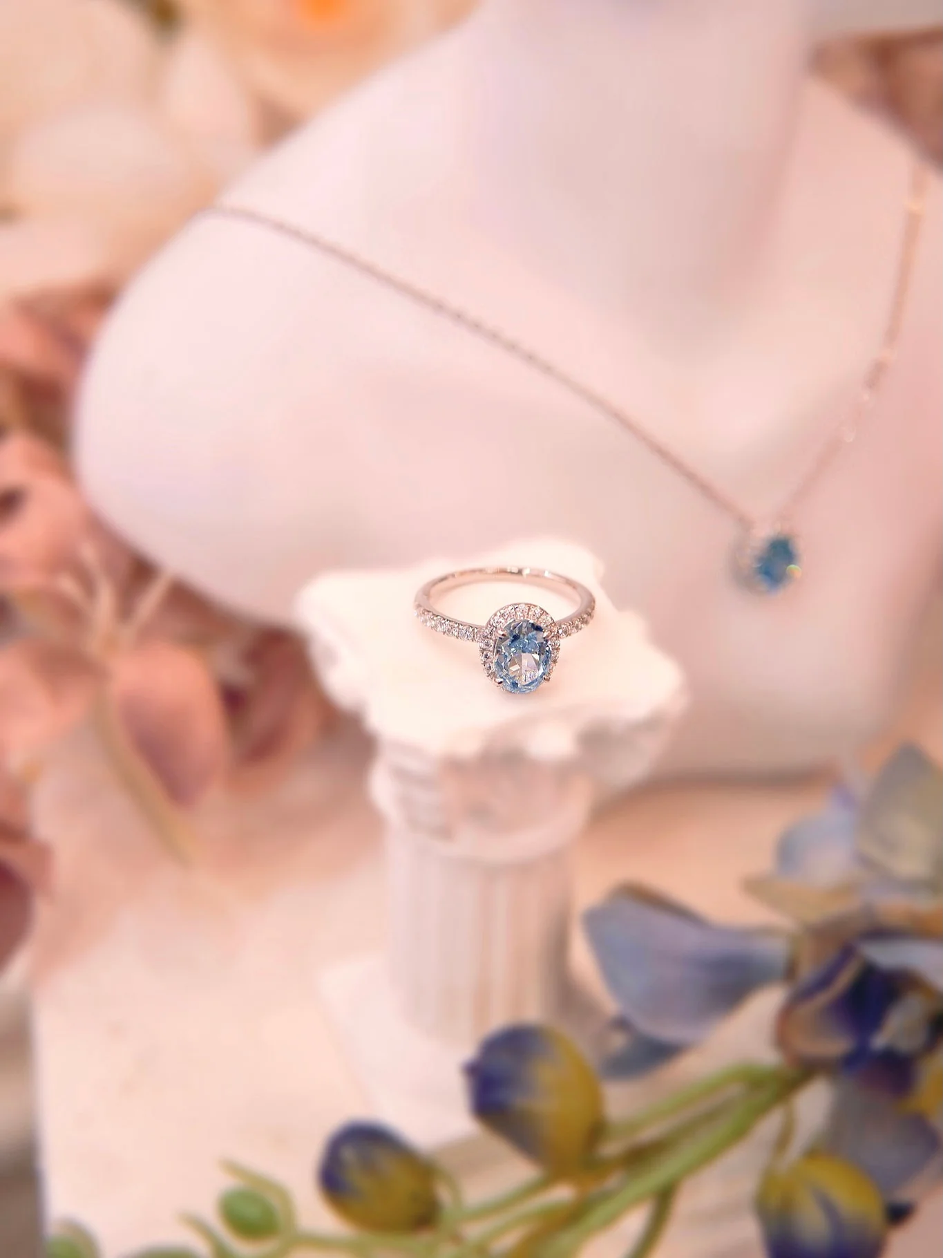 LAFIT �� Blue Moon - Ring ��{���貌�ʯ��ָ