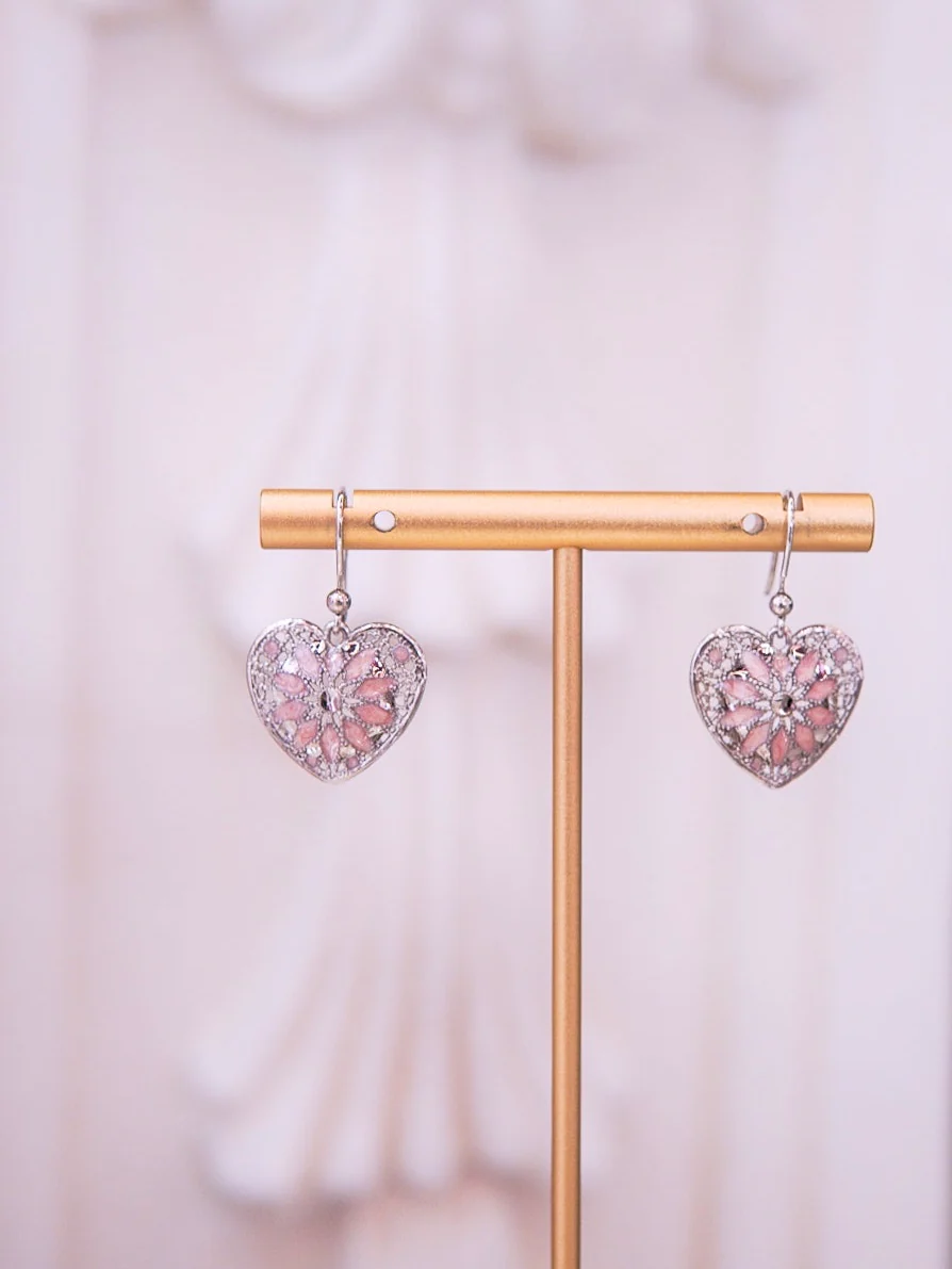 LAFIT  �� Mysterious Heart - Earrings�����U�շۺ����ζ��h