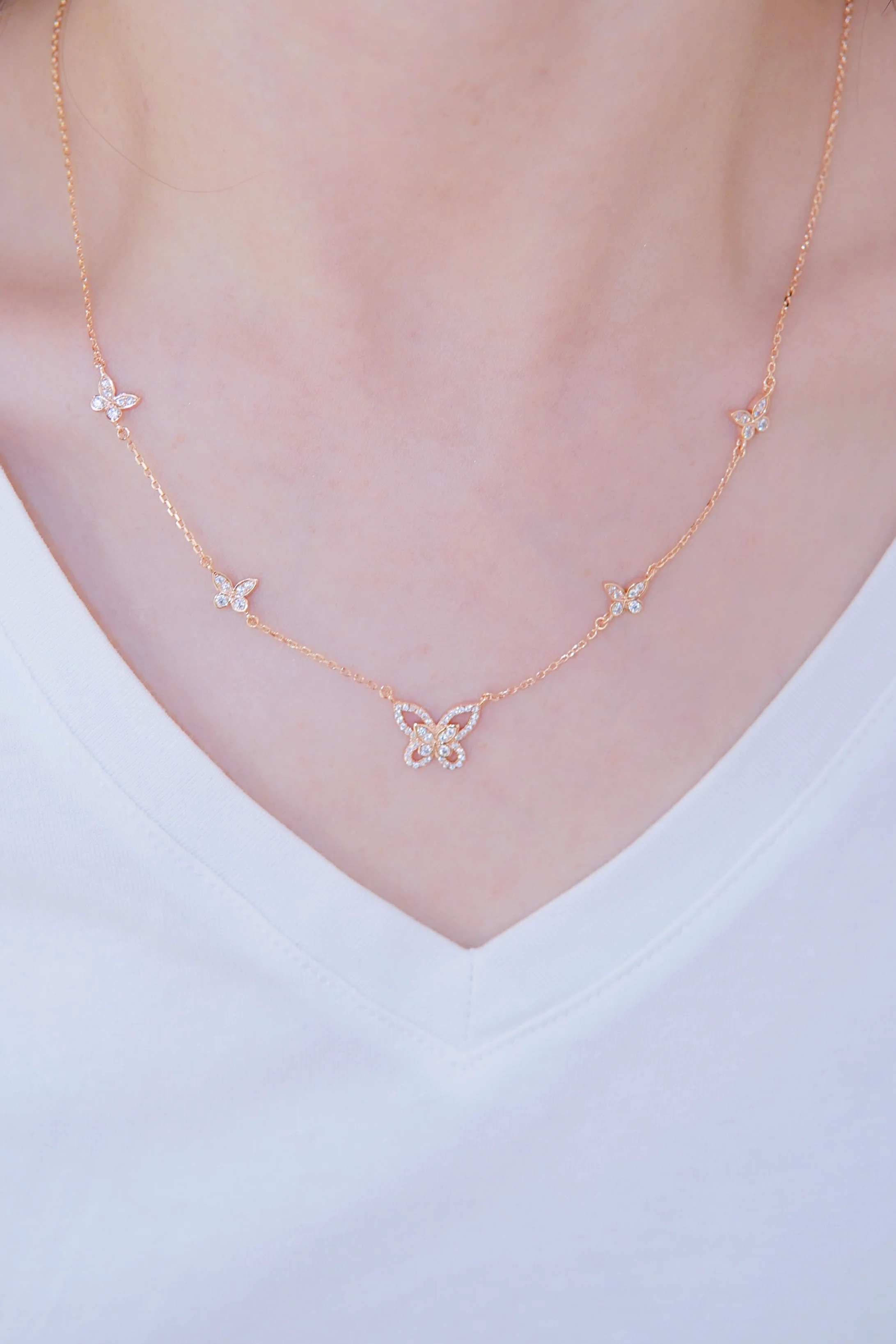 LAFIT �� Butterflies In My Heart - Necklace ��Ů�о��@�����i�