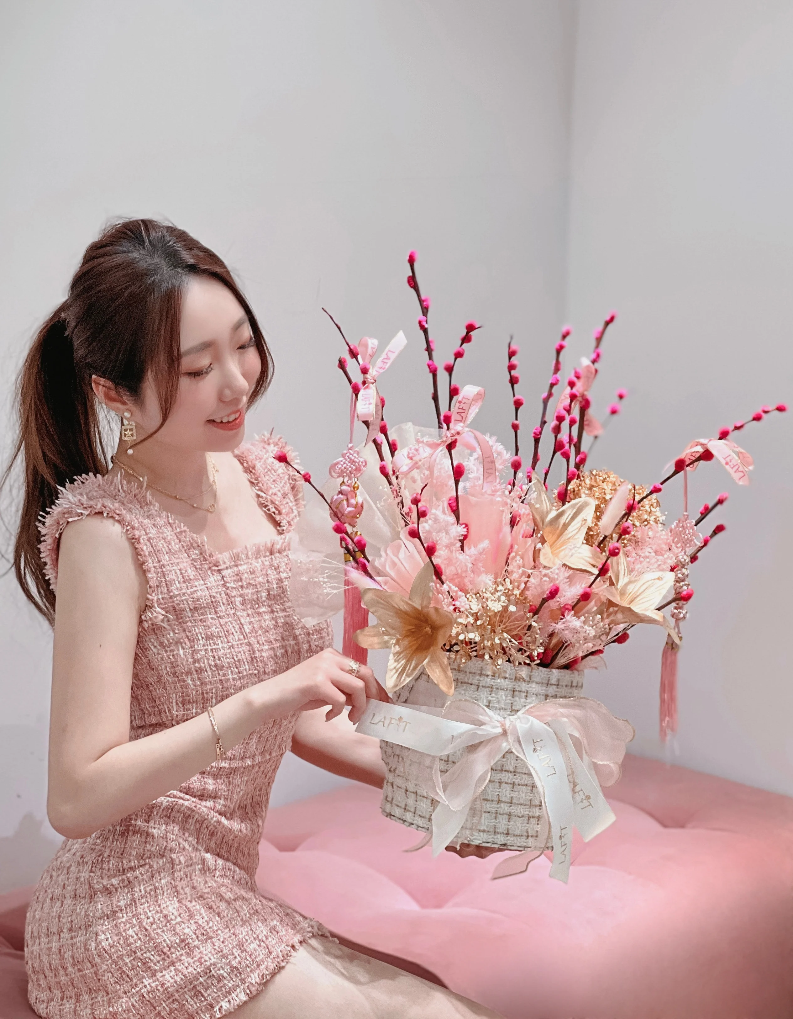 LAFIT 兔年特別限定花藝擺設 · Joy of Pink