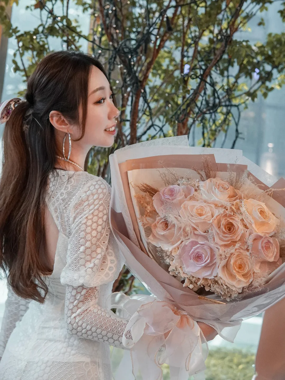 LAFIT夢幻浪漫永生花束�?Diamond Loveland系列 (Elegant Pink)