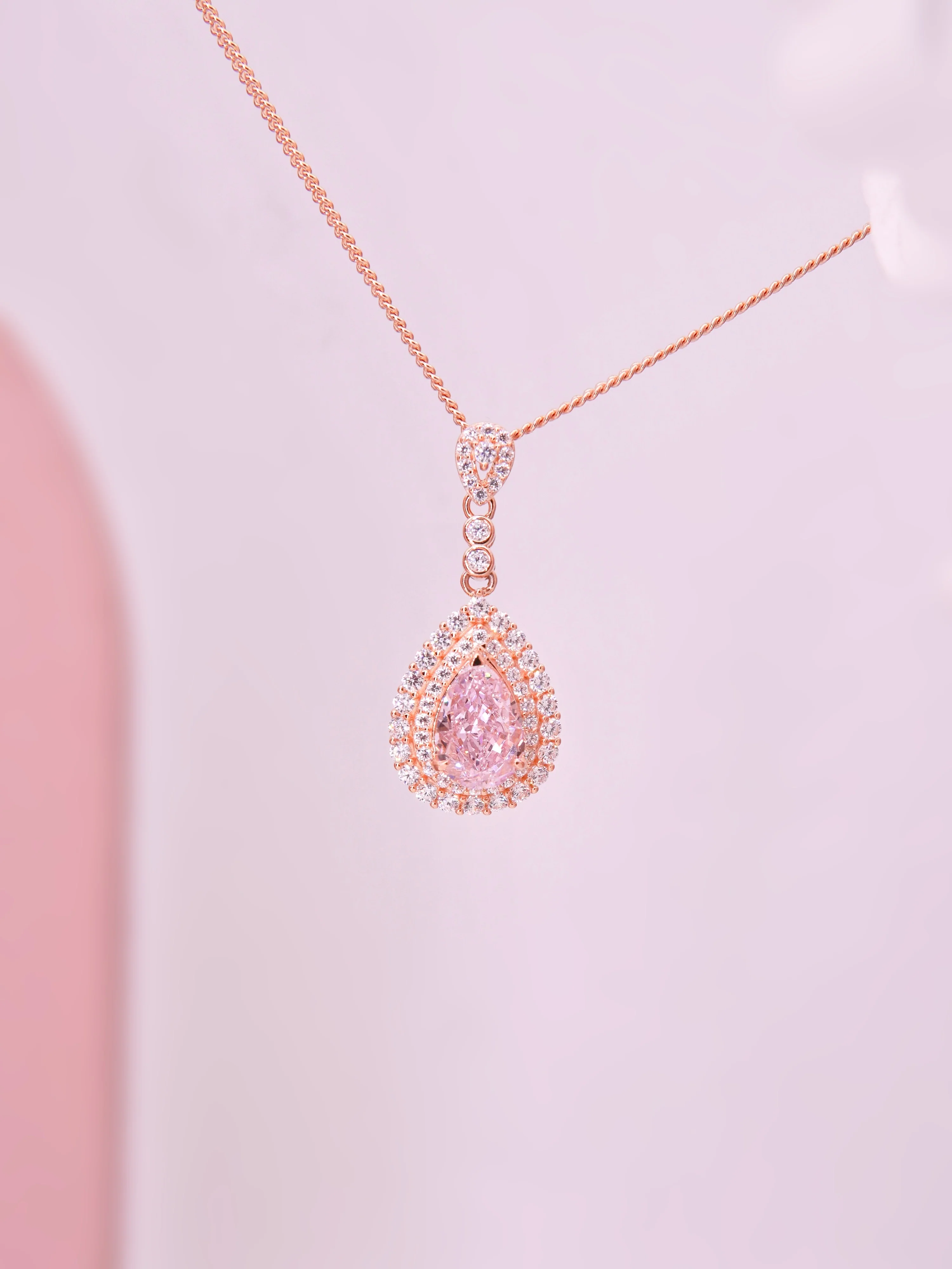 LAFIT�� Heart of Venus(Sakura Pink) - Necklace �ɚ�ѷ�Ħ��ʯ�i�