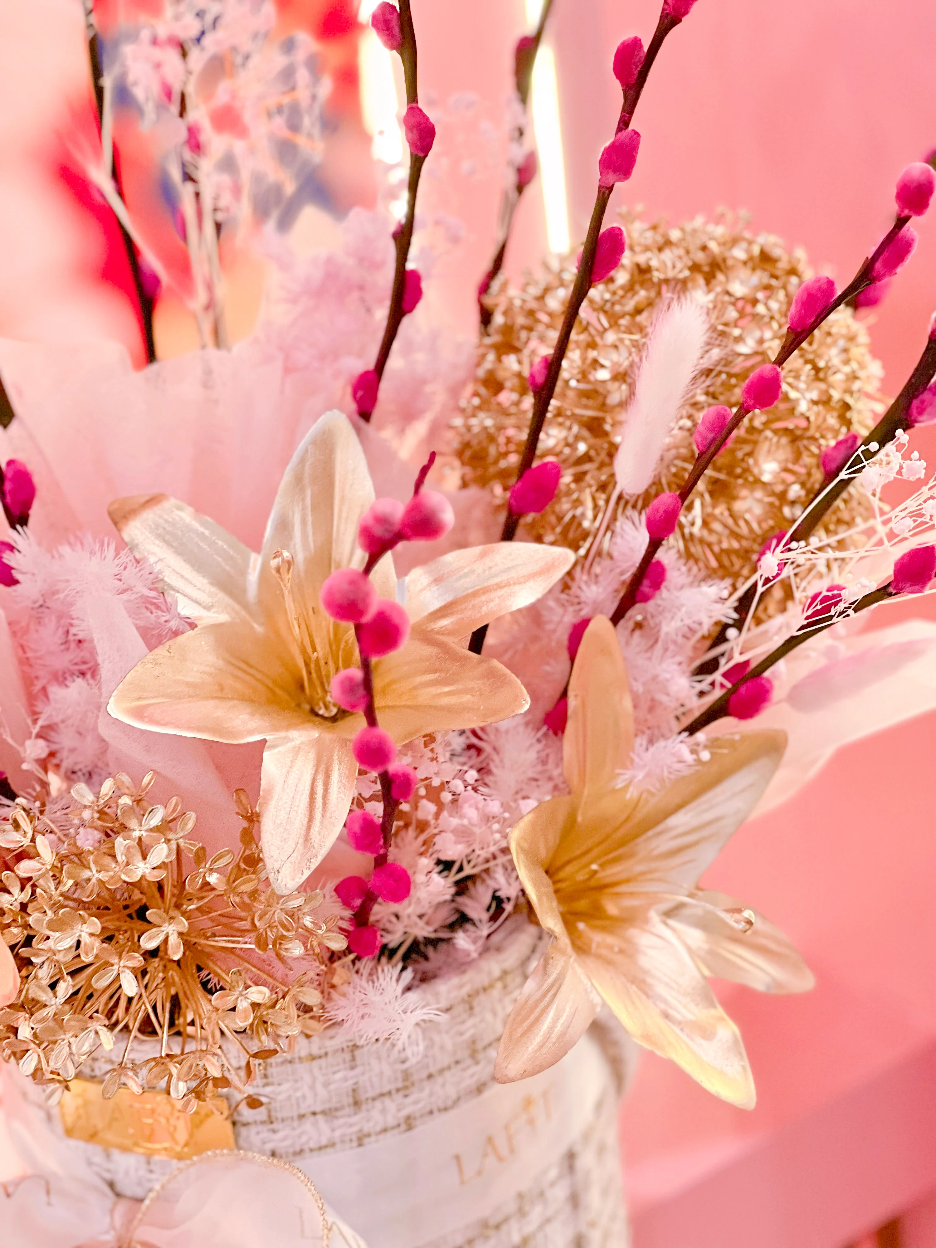 LAFIT 兔年特別限定花藝擺設 · Joy of Pink
