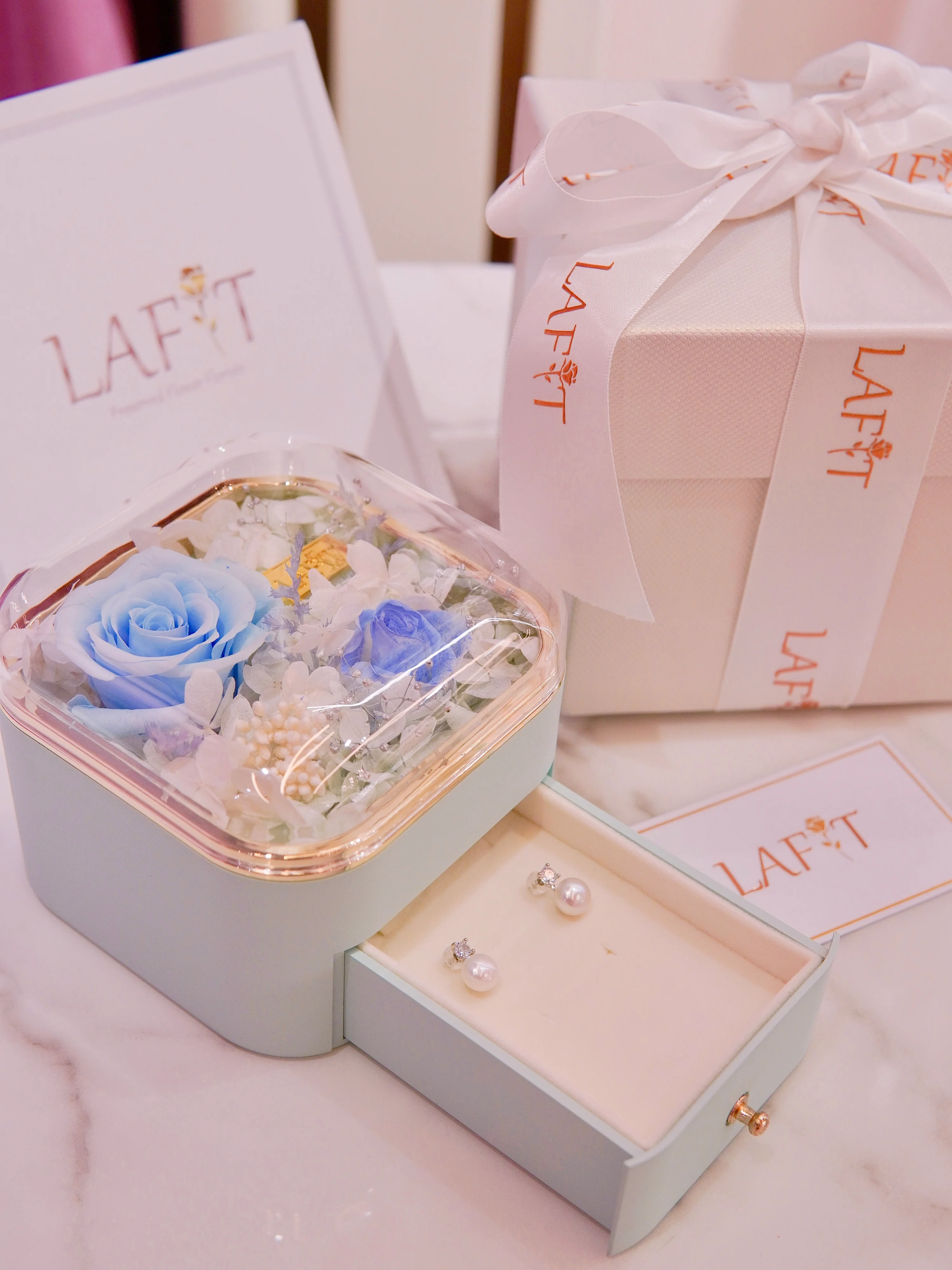 LAFIT�� Misty Drops - Earrings ��ɸ�С�ɵ�ˮ����h