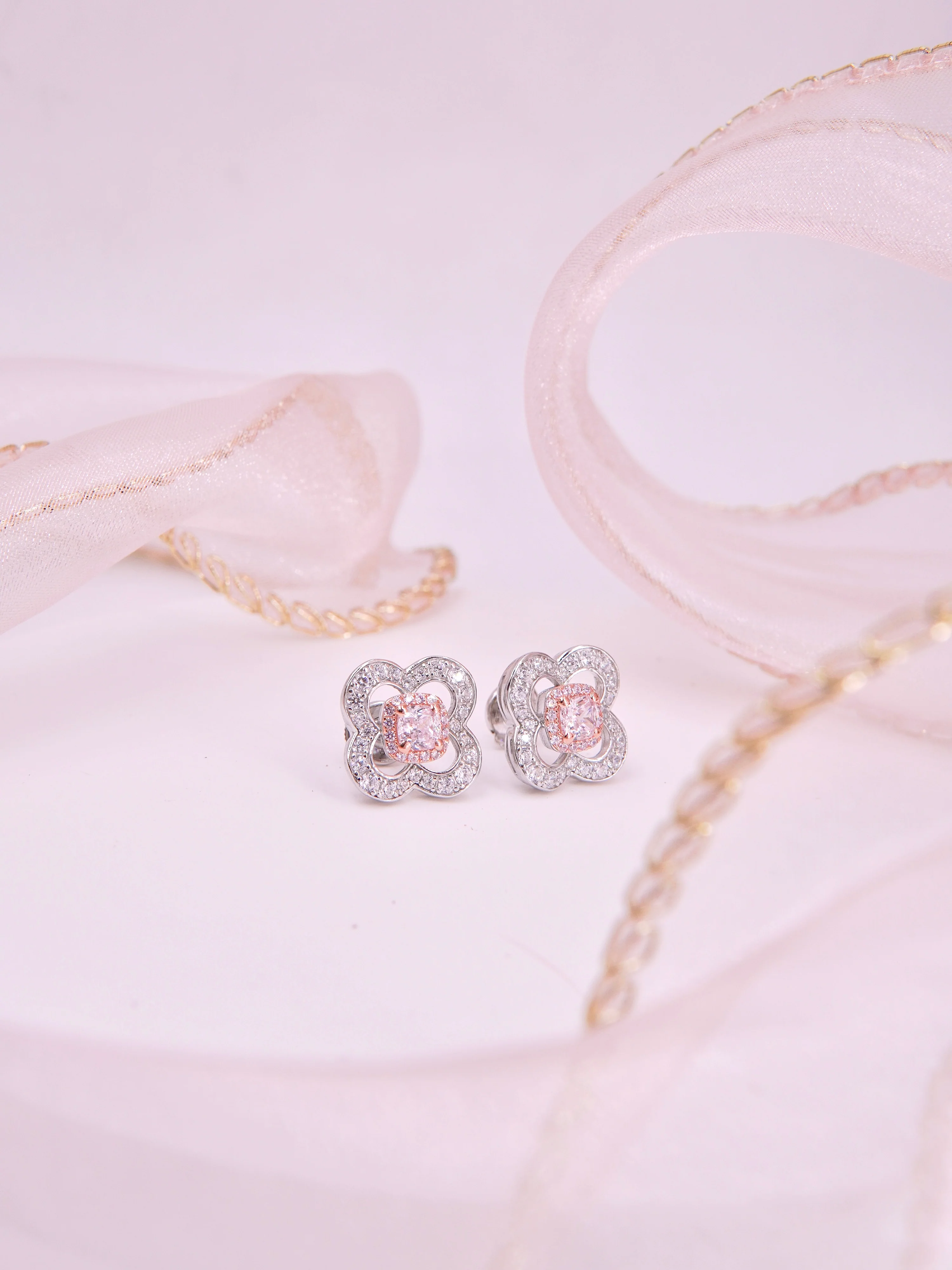 LAFIT �� Shinning Sakura - Earrings �Wҫ֮�ѿɐ��ɚ�С�ɶ��h