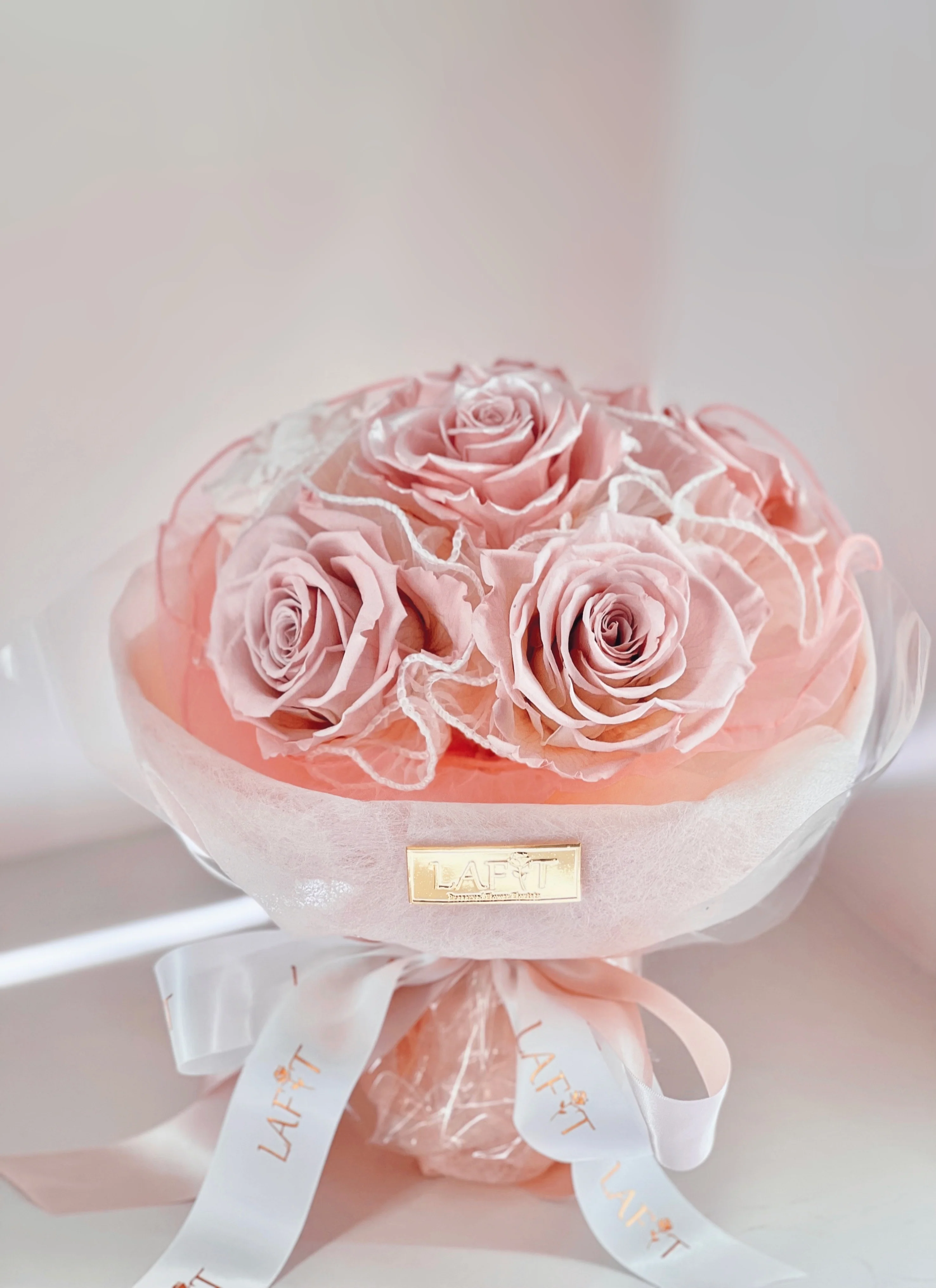 LAFIT夢幻仙氣永生花束 �?Cotton Candy系列 (Pastel Pink)