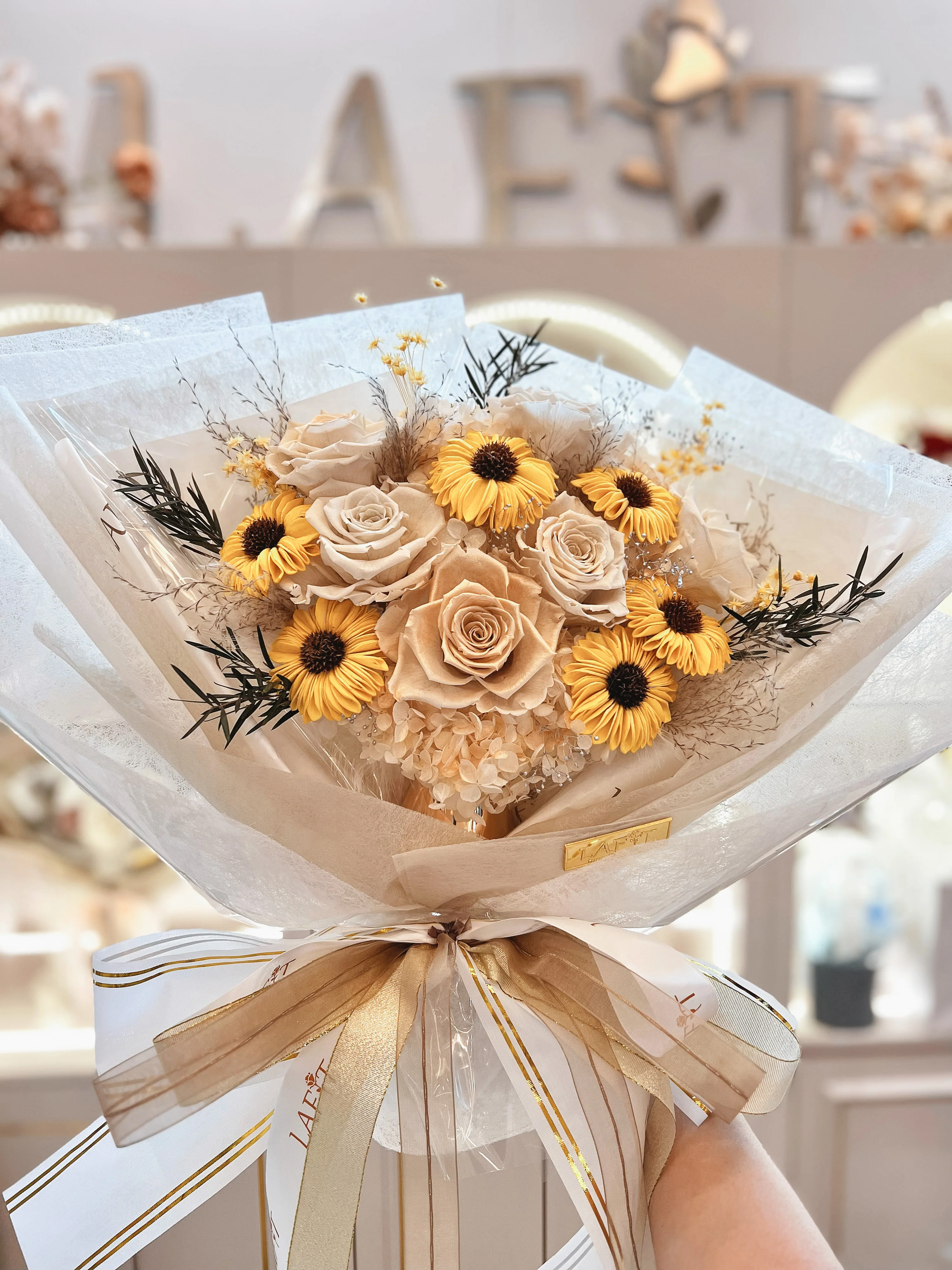 LAFIT畢業首選永生花束 �?Be A Sunflower (Yellow)