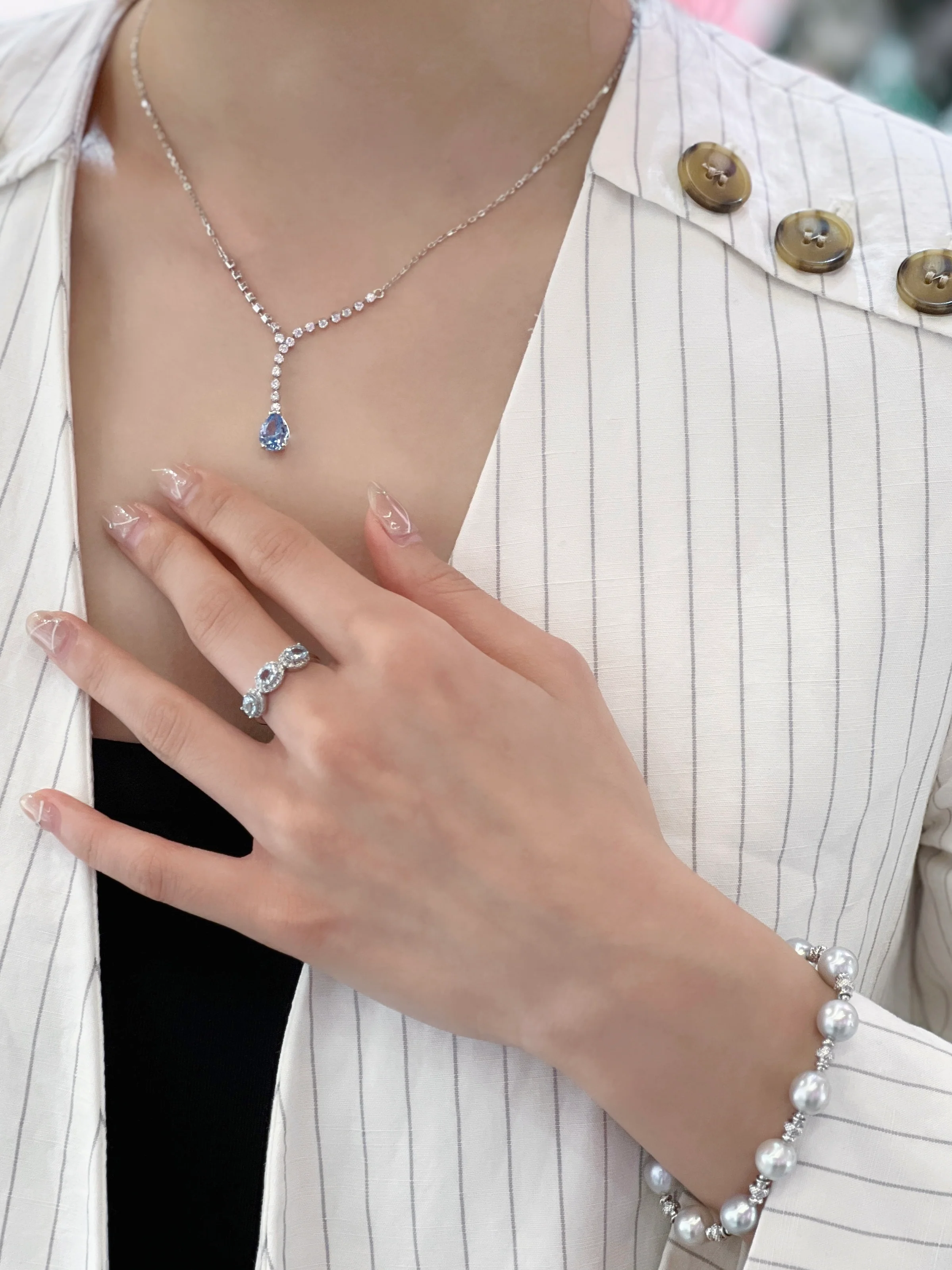 LAFIT �� Crystal Cloud - Ring ��͸���{��ʯ��ָ