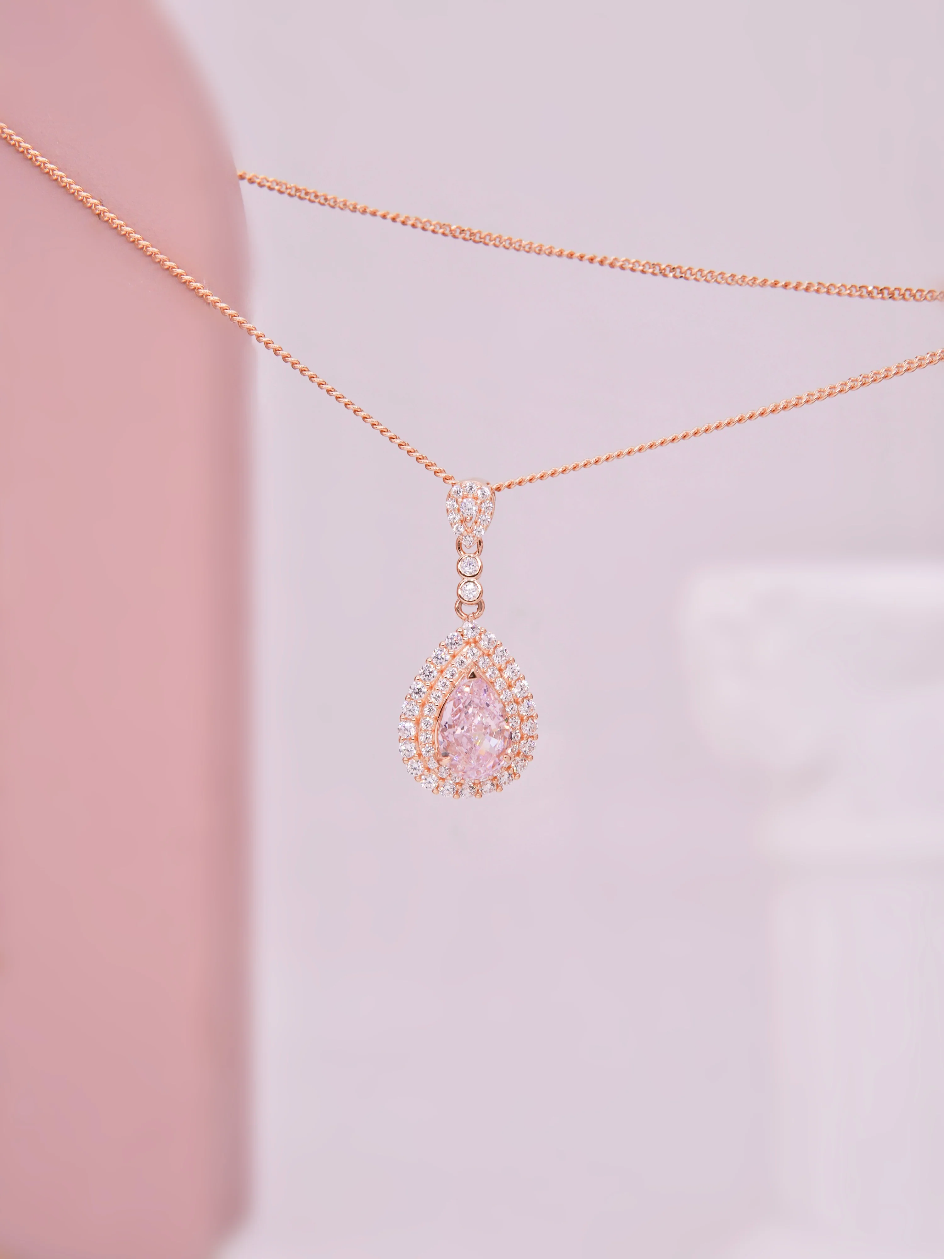 LAFIT�� Heart of Venus(Sakura Pink) - Necklace �ɚ�ѷ�Ħ��ʯ�i�